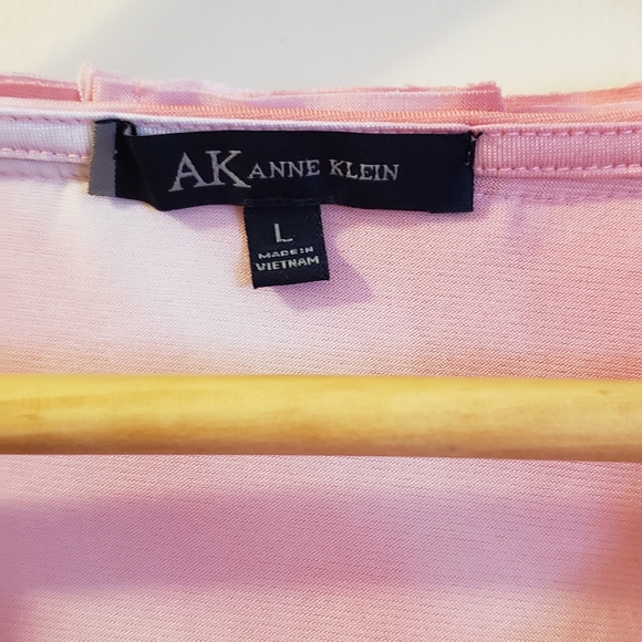 Anne Klein sleeveless peachy pink summery top sz Large - Picture 2 of 4